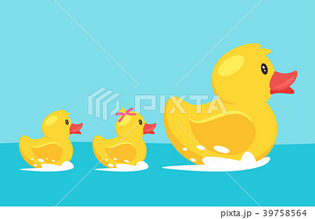 yellow rubber duck with family yellow rubber duck with family 39758564