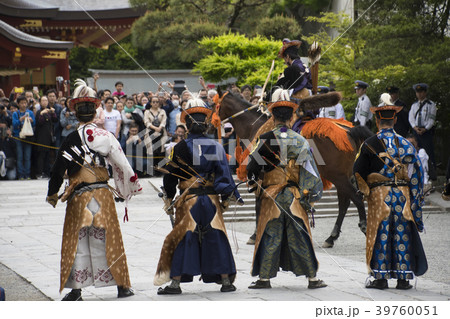 鎌倉　鶴岡八幡宮　鎌倉まつり　春　流鏑馬神事　武田流　天長地久の儀 39760051