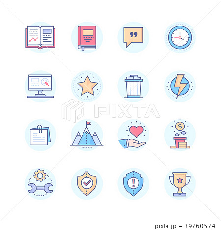 Business concepts - modern line design style icons 39760574