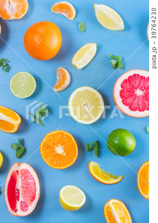 citrus pattern on blue citrus pattern on blue 39764230