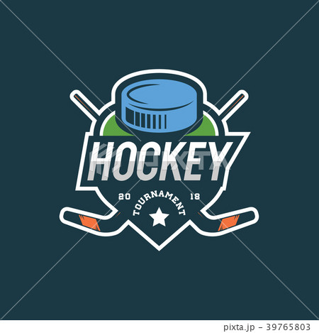 hockey logo. sport emblem vector illustration 39765803