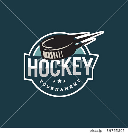 hockey logo. sport emblem vector illustration 39765805