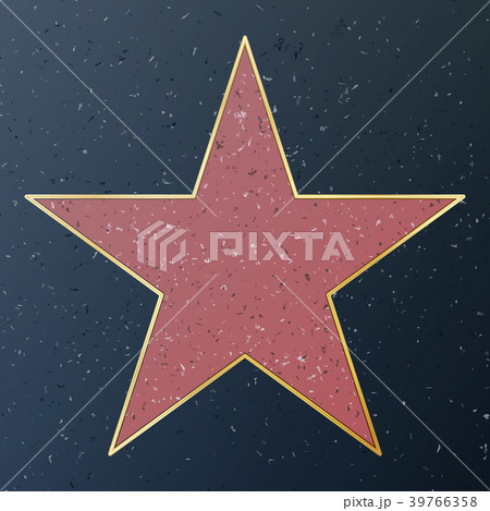 Hollywood Walk Of Fame. Vector Star Illustration Hollywood Walk Of Fame. Vector Star Illustration 39766358