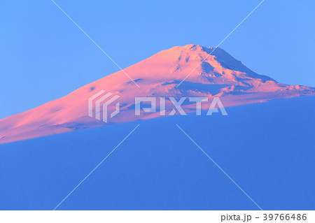 鳥海山の夜明け　朝の鳥海山　鳥海山 39766486