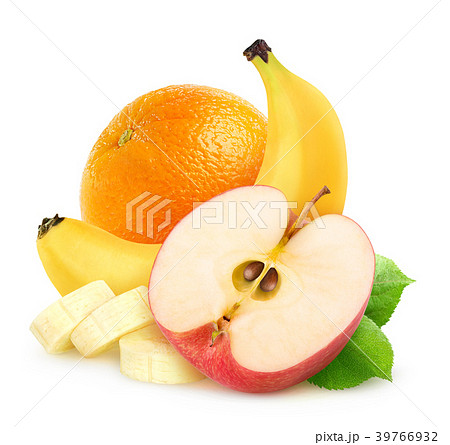 Isolated apple, banana and orange 39766932