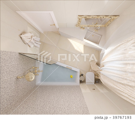 3d render luxury bathroom interior design in top 39767193