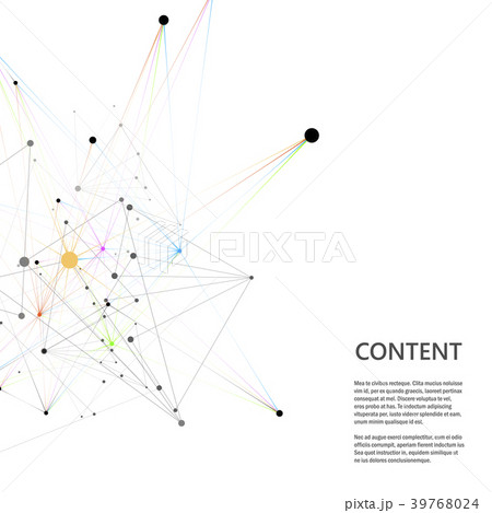 Abstract molecular network pattern 39768024