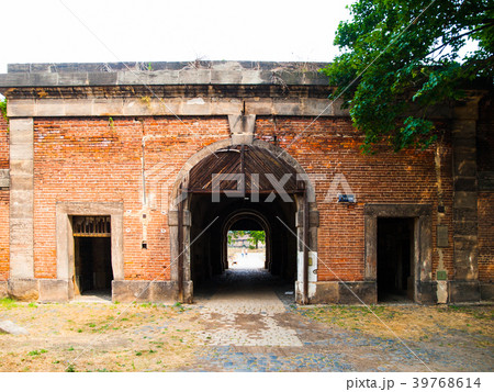 Old fortification gate in Terezin, Czech Republic Old fortification gate in Terezin, Czech Republic 39768614