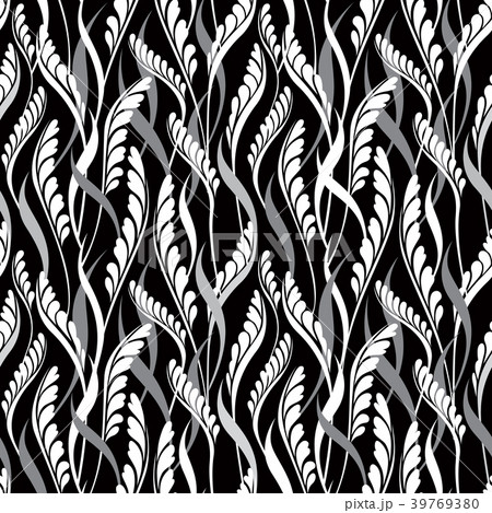 Floral seamless pattern. Leaves background Floral seamless pattern. Leaves background 39769380