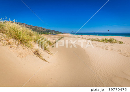 Valdevaqueros beach in spain with africa Valdevaqueros beach in spain with africa 39770476