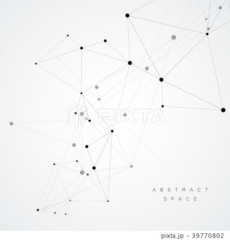 Technology background with connected line and dots Technology background with connected line and dots 39770802