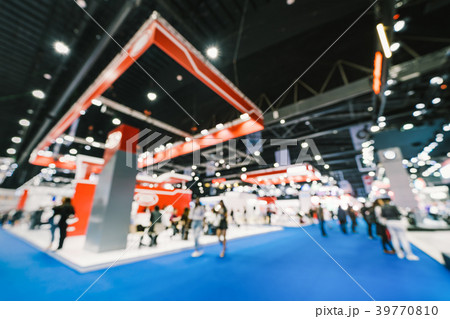 Blur background of business exhibition event 39770810