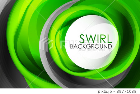 Spiral swirl flowing lines 3d vector abstract 39771038