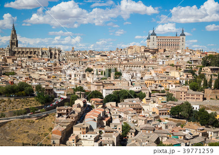 Toledo, Spain old town city skyline. Toledo, Spain old town city skyline. 39771259