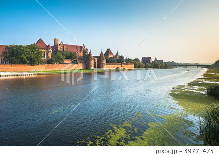 Malbork Castle at Nogat River in Poland, Europe 39771475