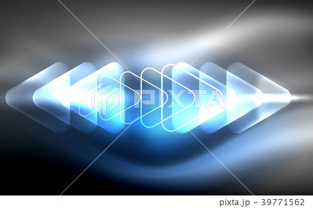 Glowing vector triangle geometric shapes in dark Glowing vector triangle geometric shapes in dark 39771562