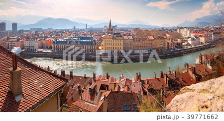 Panorama Old Town of Grenoble, France Panorama Old Town of Grenoble, France 39771662