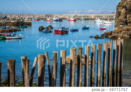 Boats in the fishing port from Cudillero, Asturias Boats in the fishing port from Cudillero, Asturias 39771707