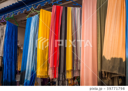 Old Medina souk Fez, artisan shop of colorful  39771798