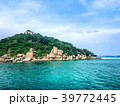 Island view with clear sea view background, image  39772445