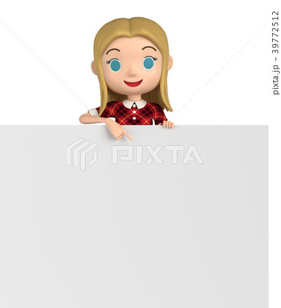 赤いワンピースを着た女性が ホワイトボードで説明しているのイラスト素材