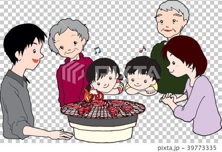 家族三世代焼肉 39773335
