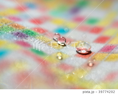 超撥水織物と水滴 39774202