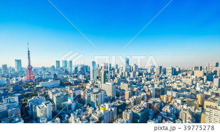 panoramic city skyline view in tokyo, Japan 39775278