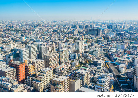 city skyline view in funabori, tokyo, Japan city skyline view in funabori, tokyo, Japan 39775477
