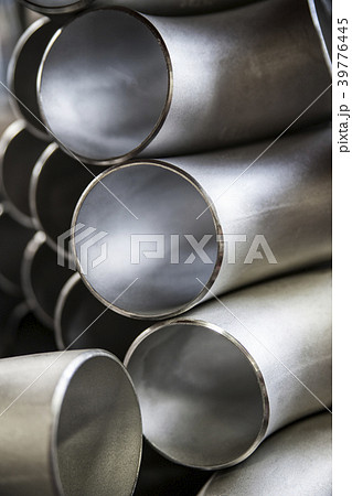 Sill life of aluminium pipes manufactured in a sheet metal factory 39776445