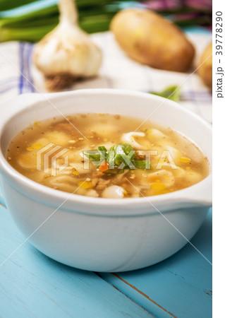 Czech homemade soup 39778290