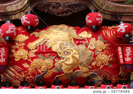 だんじりの刺繍飾り 39778489