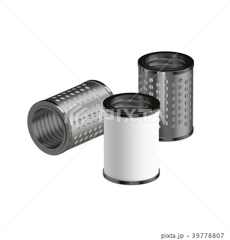 3d Illustration Industrial Part Filter 39778807