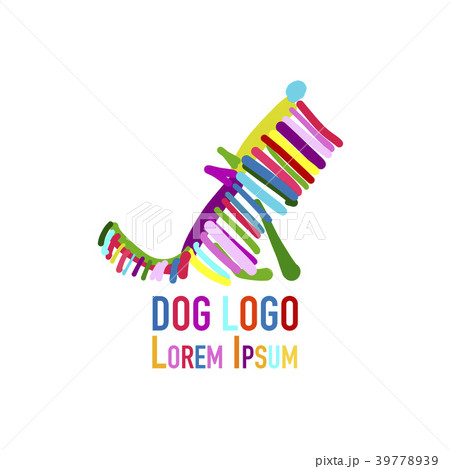 Funny dog, colorful logo for your design Funny dog, colorful logo for your design 39778939