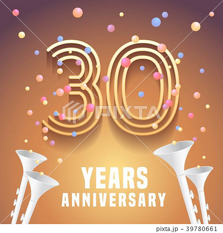30 years anniversary vector icon, symbol 39780661