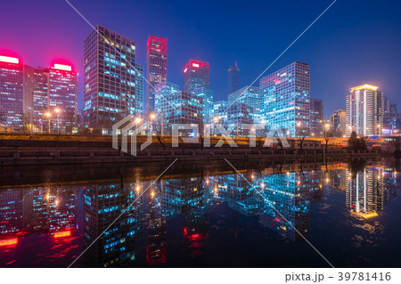 Beijing CBD at night Beijing CBD at night 39781416