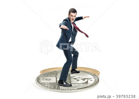 The business man standing on business icon The business man standing on business icon 39783238