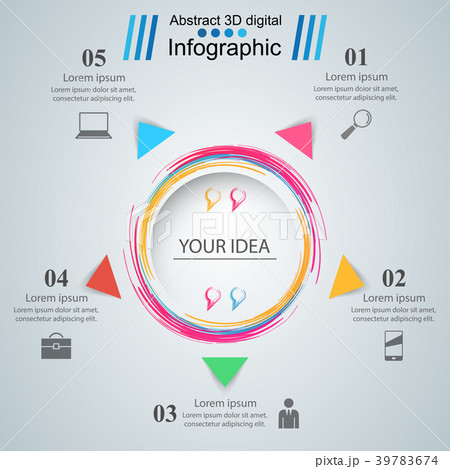 Business Infographics origami style Vector 39783674