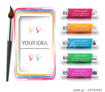 Brush icon. Business infographics. 39783697