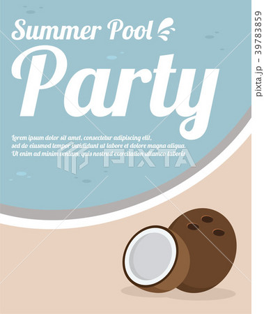 Hello summer typography inscription with parasol Hello summer typography inscription with parasol 39783859