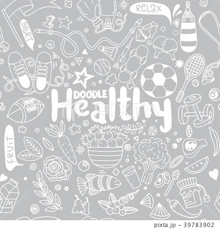 Healthy lifestyle concept,Hand drawn  39783902
