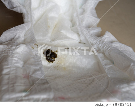 excrement of newborn or medical called Meconium. 39785411