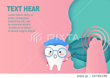cute cartoon tooth concept 39786286
