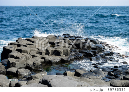 城ヶ崎海岸 大淀 小淀の写真素材