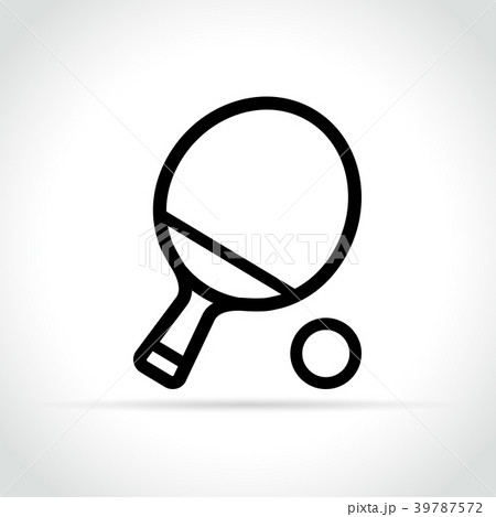 table tennis icon on white background table tennis icon on white background 39787572