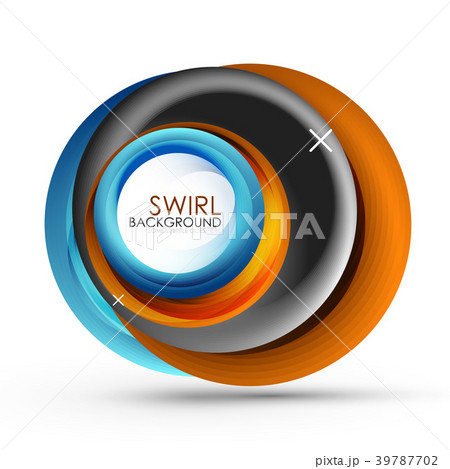 Spiral swirl flowing lines 3d vector abstract Spiral swirl flowing lines 3d vector abstract 39787702