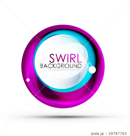 Spiral swirl flowing lines 3d vector abstract 39787703
