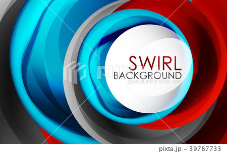 Spiral swirl flowing lines 3d vector abstract 39787733