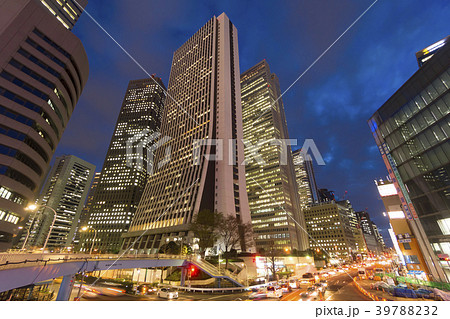 東京夜景・新宿高層ビル街 39788232