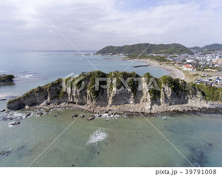 ドローン空撮・長者ヶ崎海水浴場・岬・北方面 ドローン空撮・長者ヶ崎海水浴場・岬・北方面 39791008